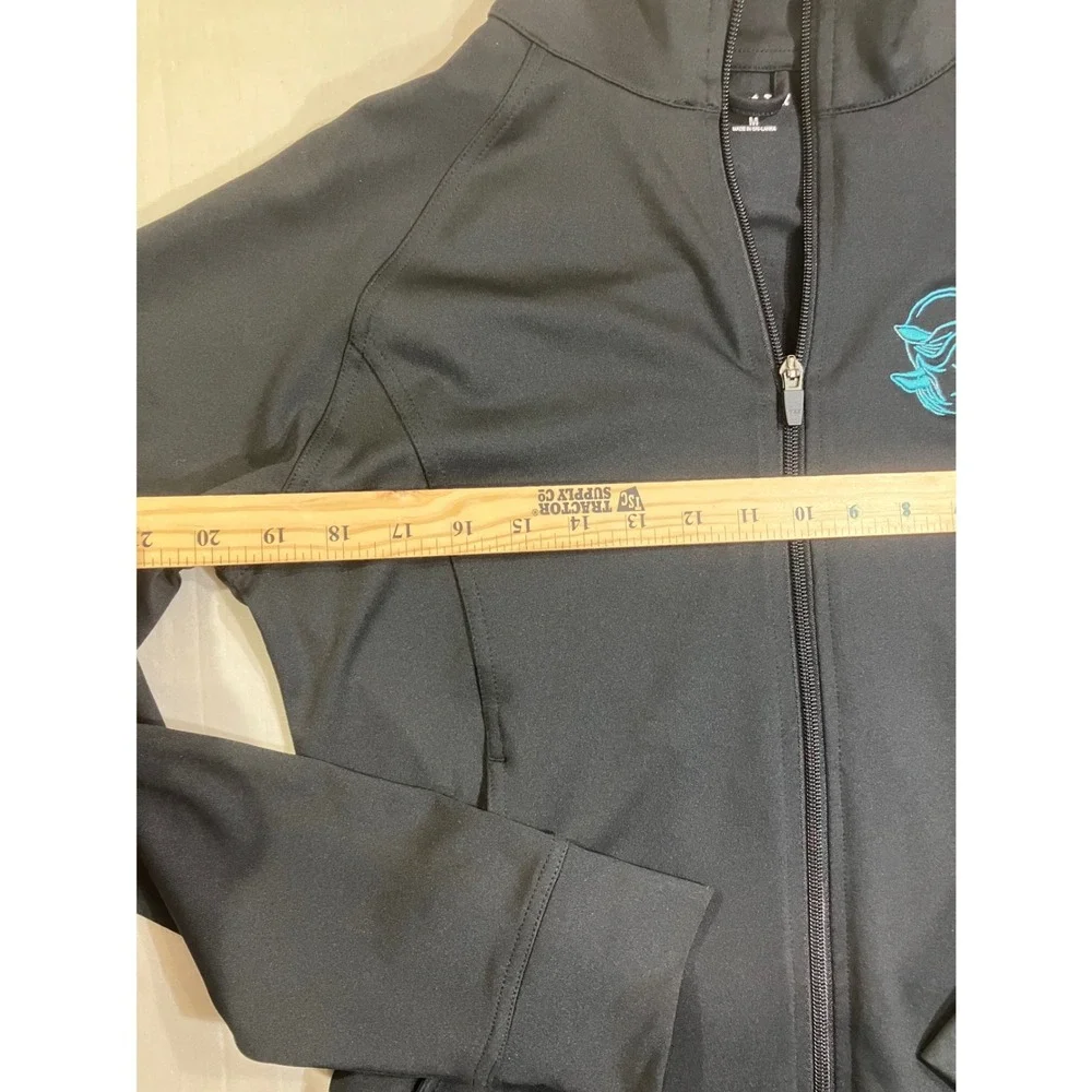 Sport-Tek Mens Black Full Zip Track Jacket Embroidered Axolotl Logo Thumbholes M